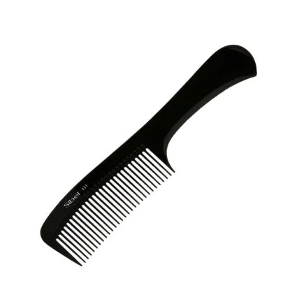 Sibel Large Handle Comb Black