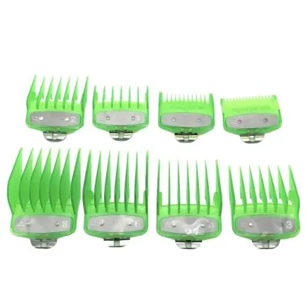 BarberBro. Premium Guards Transparent Green