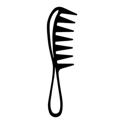 BarberBro. Large Rake Comb Black