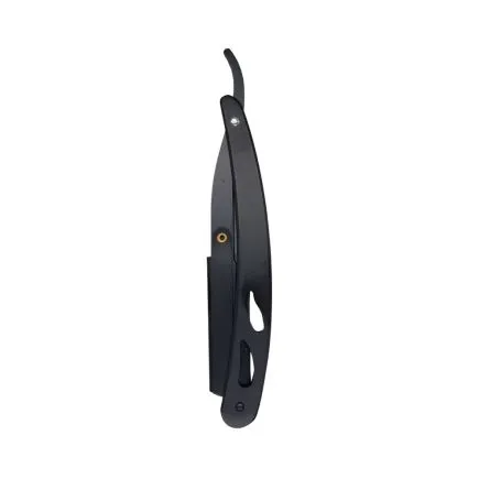 BarberBro. Stainless Steel Cut-Throat Straight Razor Black