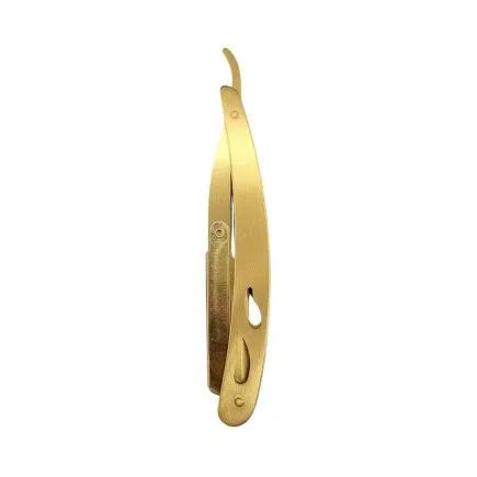 BarberBro. Stainless Steel Cut-Throat Straight Razor Gold