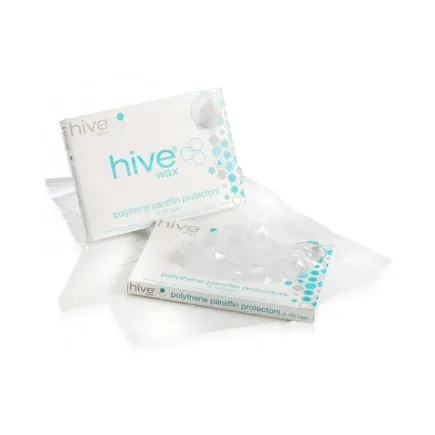 Hive Of Beauty Polythene Paraffin Protectors 100 Pack