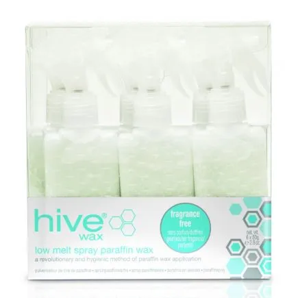 Hive Of Beauty Spray Fragrance-Free Low Melt Paraffin Cartridges, 6 x 80g