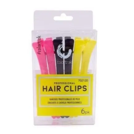 Colortrak Professional Hair Clips 6 Pack