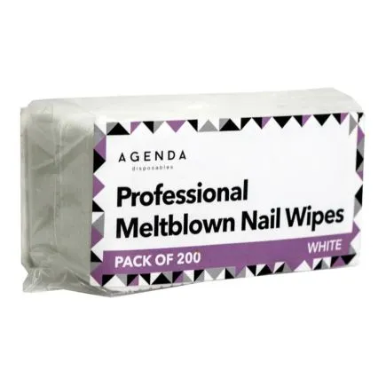 Agendas Disposables Professional Melt blown Nail Wipes 200 Pack