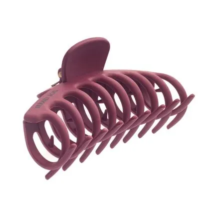 Head Jog Straw Whale Clip - Mulberry