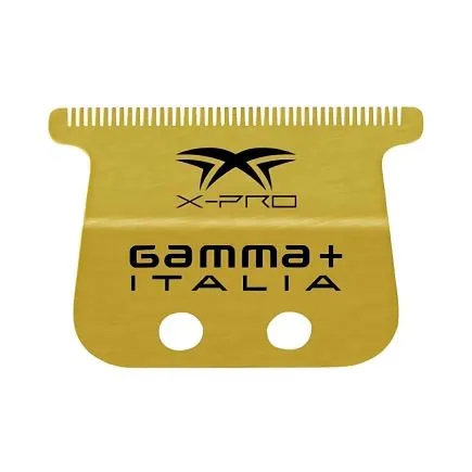 Gamma+ X-Pro Wide Gold Titanium Fixed Blade for Trimmer