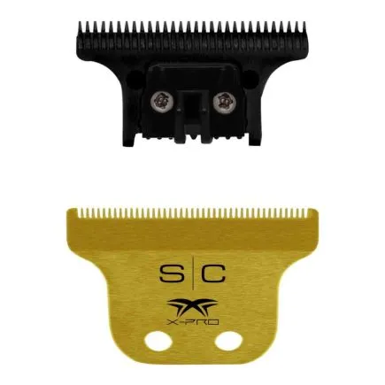 StyleCraft Trimmer Blade Set - Gold X-Pro CLASSIC Blade with THE ONE DLC Deep Tooth Cutter