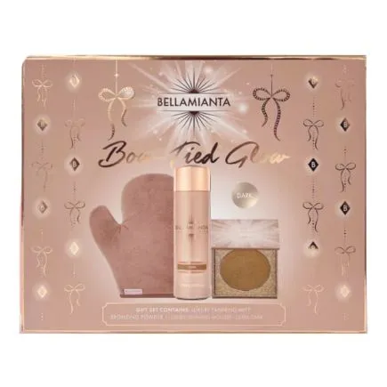 Bellamianta Bow Tied Glow Liquid Gold Tanning Gift Set - Dark