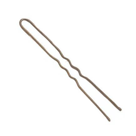 Sibel Wavy Hair Pins 70mm Brown - 50 Pack
