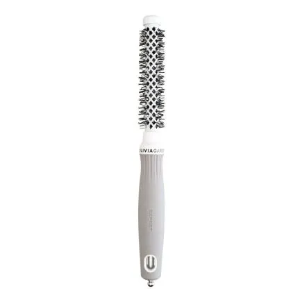 Olivia Garden Expert Blowout Round Hair Brush Shine White & Grey 15mm