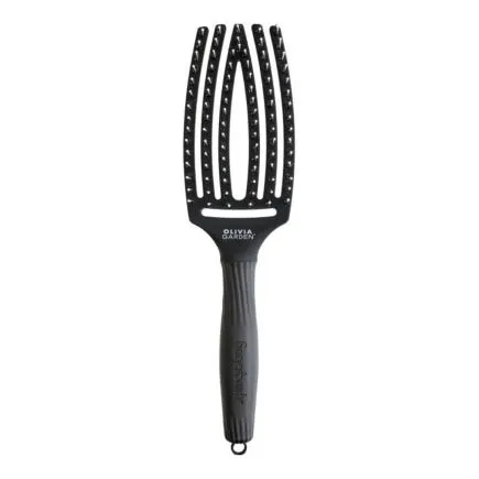 Olivia Garden Fingerbrush Boar & Nylon Black Medium