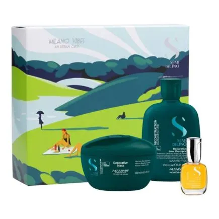 Alfaparf Milano Semi Di Lino Reconstruction Gift Set