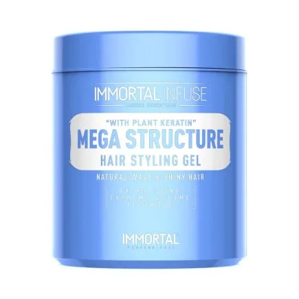 Immortal Infuse Mega Structure Hair Styling Gel With Plant Keratin 500ml