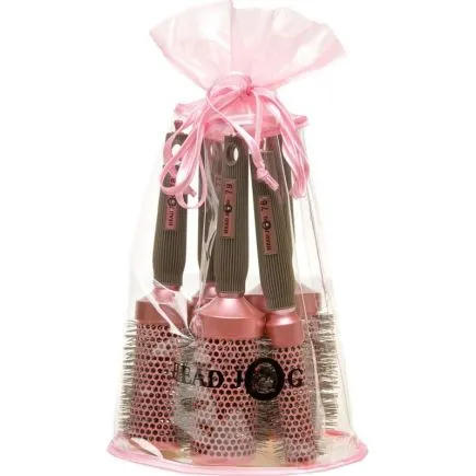 Head Jog Oval Pink Brush Set