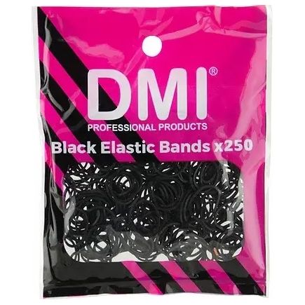 DMI Black Elastic Bands 250 Pack