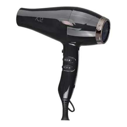 Melcap Professional Long-Lasting X2 Hair Dryer - Black