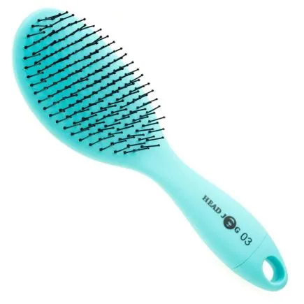 Head Jog 03 Turquoise Oval Paddle Brush