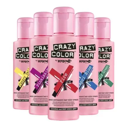 Crazy Color Semi Permanent Hair Colour Cream - Emerald 100ml