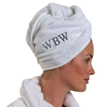 Aztex Luxury Hair Turban Towel White