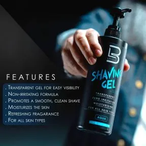 L3VEL3 Transparent Shaving Gel Aqua 500ml