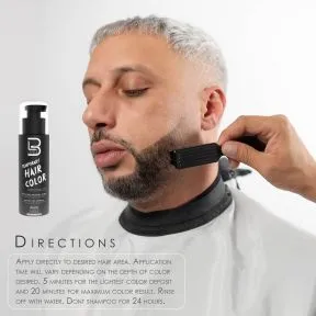 L3VEL3 Beard Color Black 125ml