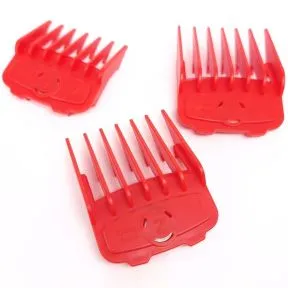 BarberBro. Premium Magnetic Guards Red