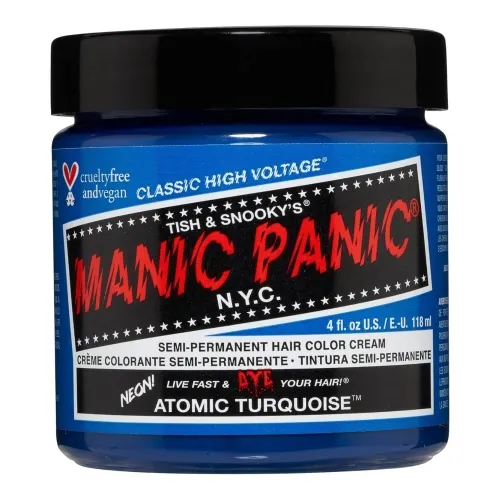 Manic Panic Classic High Voltage Semi Permanent Hair Colour Atomic Turquoise 236ml