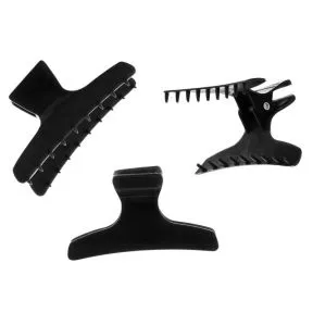HairTools Butterfly Clamps Large Black