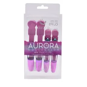 Colortrak Aurora Croc Clips 4 Pack