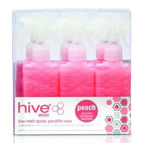 Hive Of Beauty Spray Peach Low Melt Paraffin Cartridges, 6 x 80g