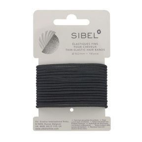 Sibel Black Thin Hair Ties