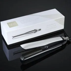 GHD platinum+ hair straightener in white