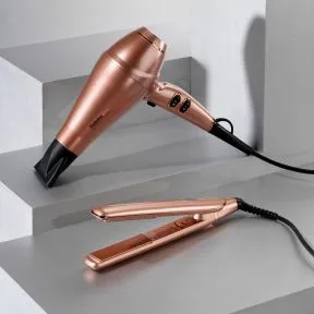 BaByliss PRO Keratin Lustre Hair Straightener - Rose Gold