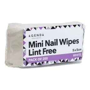 Agendas Disposables Mini Nail Wipes 200 Pack