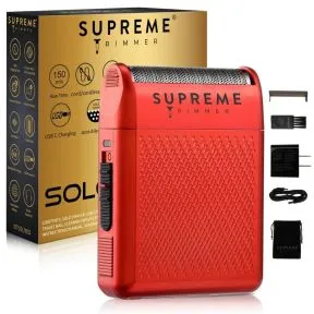 Supreme Trimmer Solo Single Foil Shaver - Red