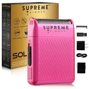 Supreme Trimmer Solo Single Foil Shaver - Pink