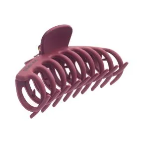 Head Jog Straw Whale Clip - Mulberry