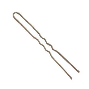 Sibel Wavy Hair Pins 70mm Brown - 50 Pack