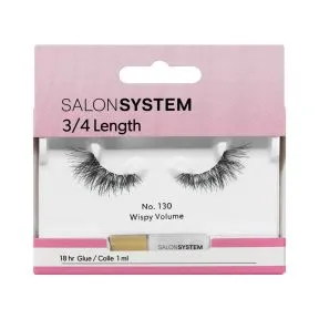 Salon System Strip Lash 3/4 Length - 130 Wispy Volume