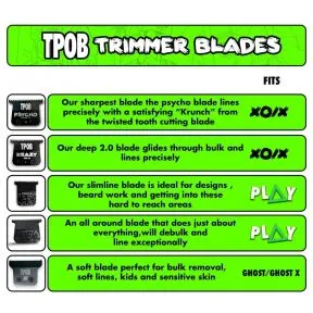 TPOB Krazy Blade Deep 2.0 - Graphene Deep Tooth Blade with R-Angled Cutter