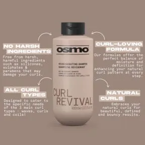 Osmo Curl Revival Reinvigorating Shampoo Curl Enhancing Shampoo 400ml