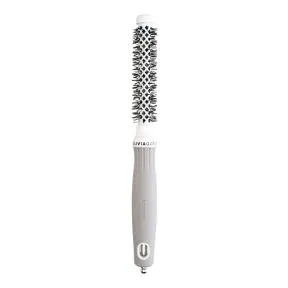 Olivia Garden Expert Blowout Round Hair Brush Shine White & Grey 15mm