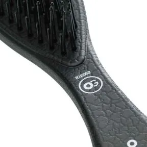 Olivia Garden Essential Style Blend Medium Hair Memory Flex Bristles Brush Black