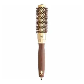 Olivia Garden Expert Blowout Round Hair Brush Shine Gold & Brown 25mm