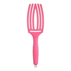 Olivia Garden Fingerbrush Boar & Nylon Hot Pink Medium