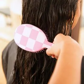 Framar Checked Out Pink - Detangle Brush