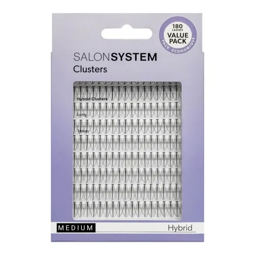 Salon System Hybrid Cluster Lashes Value Pack - Medium