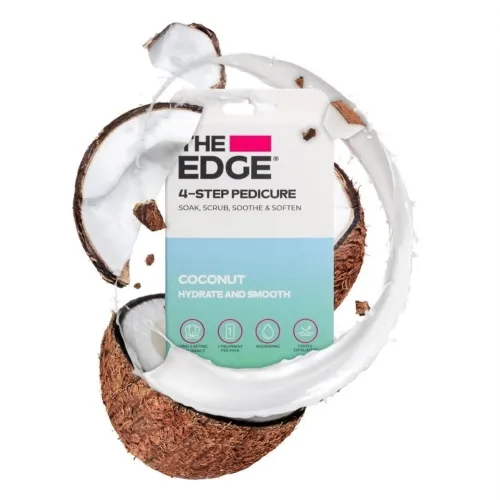 The Edge 4 Step Pedicure Pack - Coconut