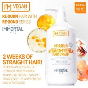 Immortal NYC Re-Bond Hair Straightener Cream 1000ml